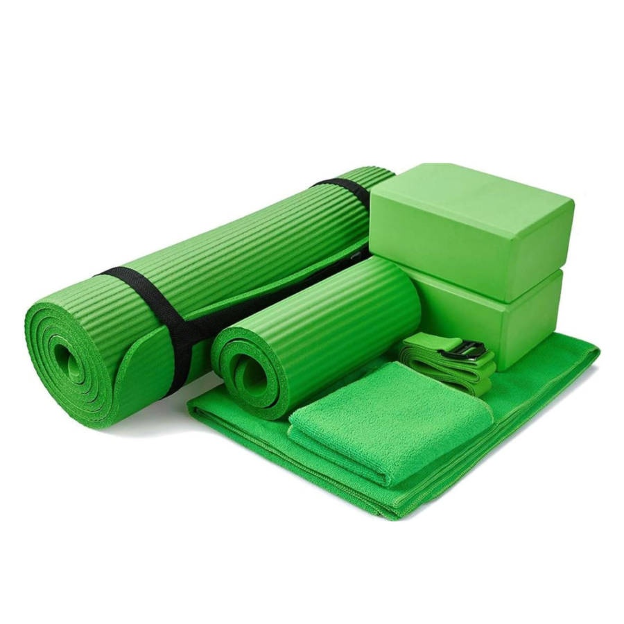 7-Piece Yoga Set – Green