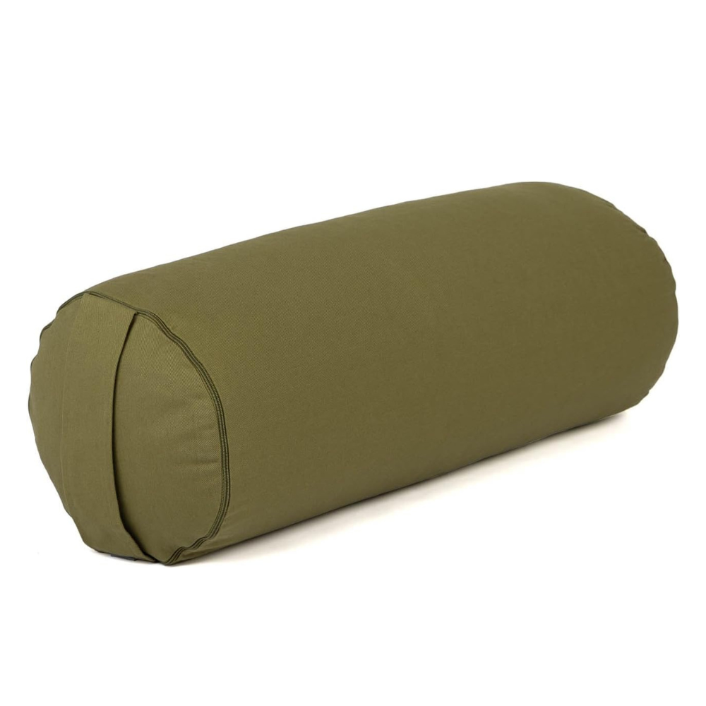 Organic Cotton Yoga Bolster – Loden Green